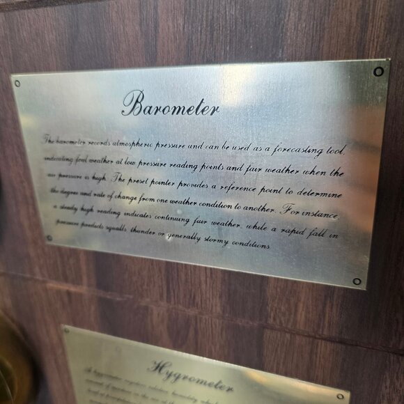 Vintage Cooper Weather Station Temperature Barometer Humidity - Picture 3 of 10